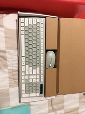 Wireless Keyboard and Mouse Combo Mint Green Silent Full Size RECCAZR