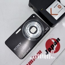 Sony Cyber-shot DSC-W350 Black Digital Camera Excellent Condition Tested Japan