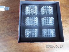 Vintage glass napkin rings