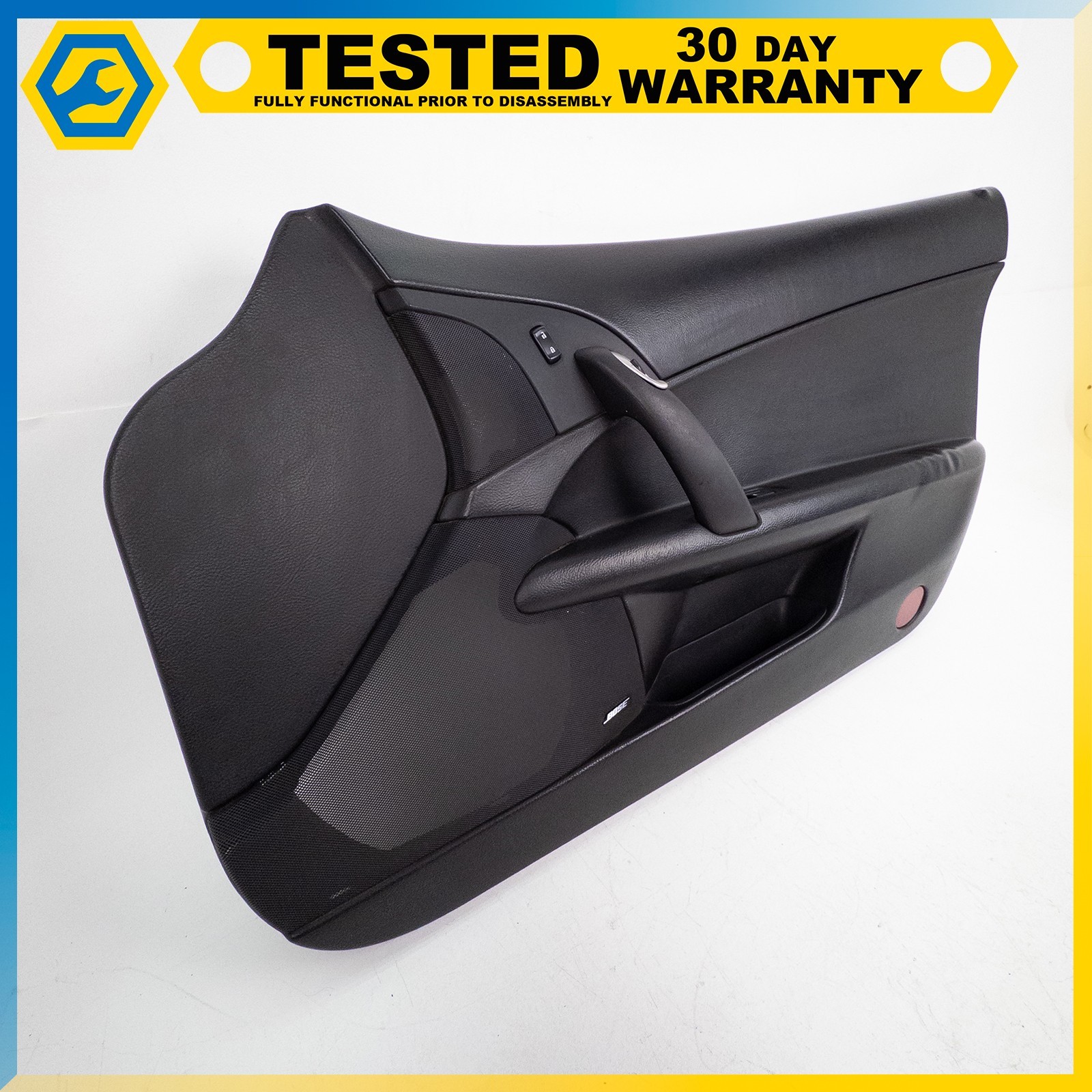 05-13 CHEVROLET CORVETTE C6 FRONT RIGHT SIDE INTERIOR DOOR PANEL BLACK OEM