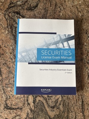 Kaplan Securities License Exam Manual (Used) | eBay