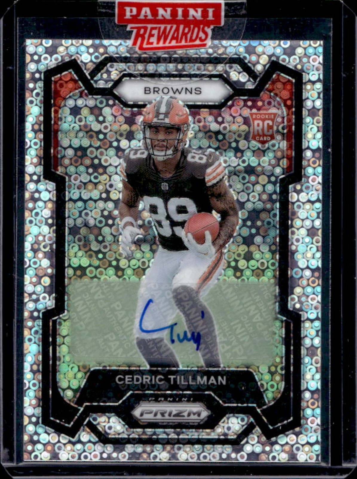 2023 Prizm Cedric Tillman Auto RC No Huddle Rookie #321 Browns