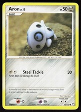 Aron 71/123 Common Mysterious Treasures Pokemon EN Heavily Played