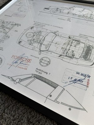 Original Porsche 911 TARGA 964 Technical Drawing | eBay