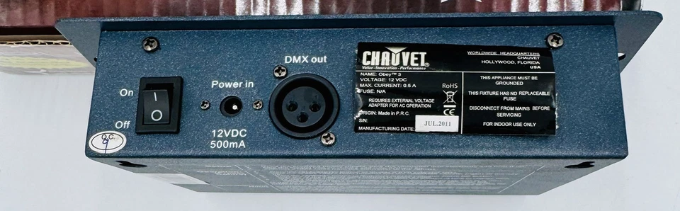 CHAUVET DJ Obey 3 Compact DMX Controller RGB LED Wash Lights - Image 4 of 4