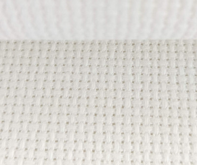 16CT Counted Cotton Cross Stitch Aida Cloth Fabric (White, 19'' X 28'')
