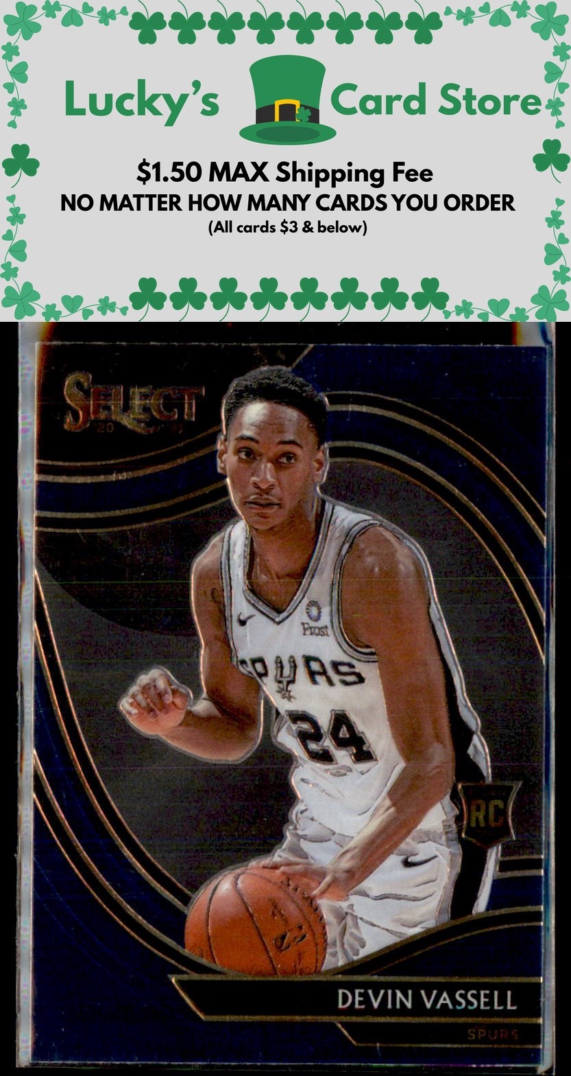 2020-21 Panini Select #290 Devin Vassell Courtside Rookie