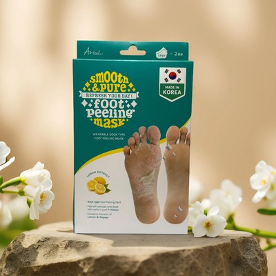 Peel & Refresh  Foot Peeling Mask with Lemon by Ariul   2 Pair