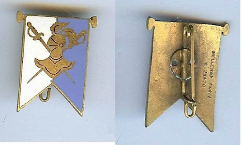 Cavalry - 14th Mechanized Light Brigade 1939 Mellerio Enamel RARE