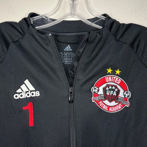 Adidas Condivo 20 Track Jacket Youth L Black Full Zip Aeroready Soccer Sports - Picture 3 of 17