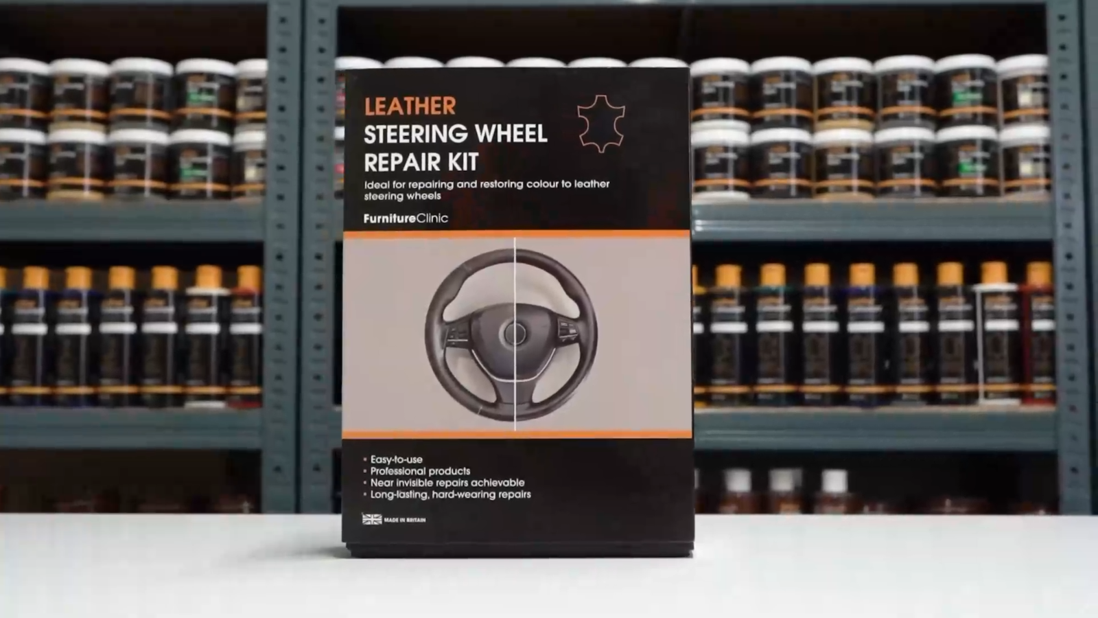 Leather Steering Wheel Repair Kit and Leather Dye (Black) eBay