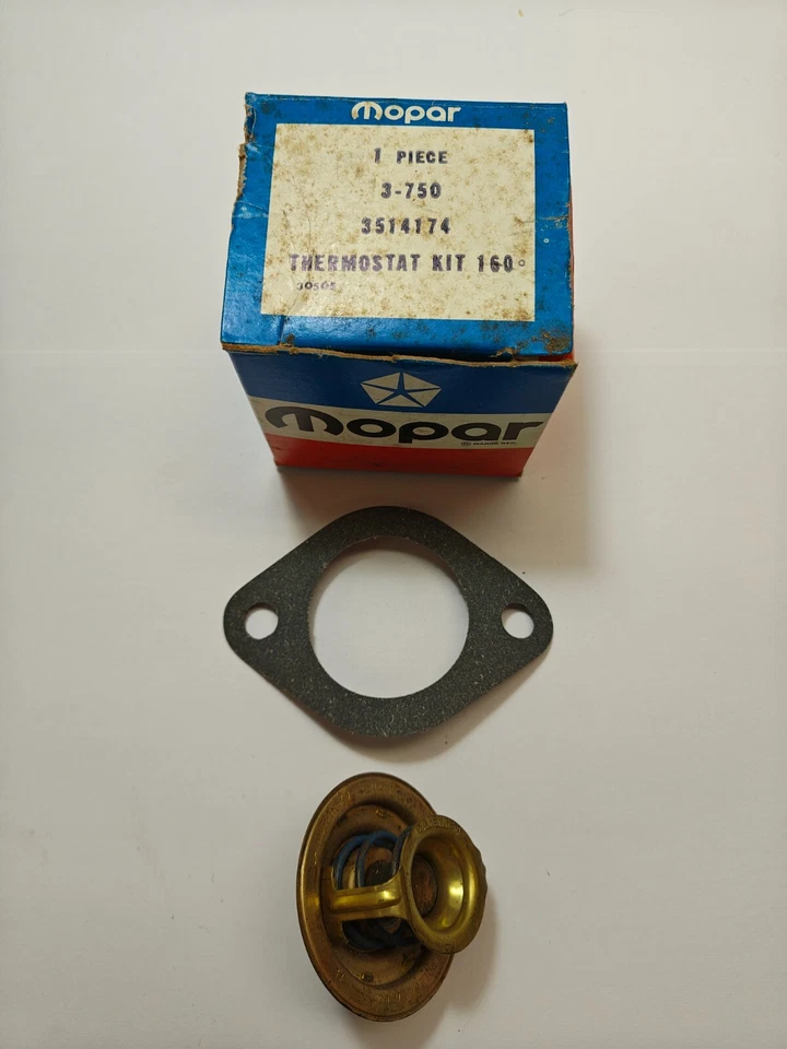 Chrysler Dodge 1960-1967 160 grados termostato con junta 6 cilindros 3514174 nuevo en stock Foto 4 de 4