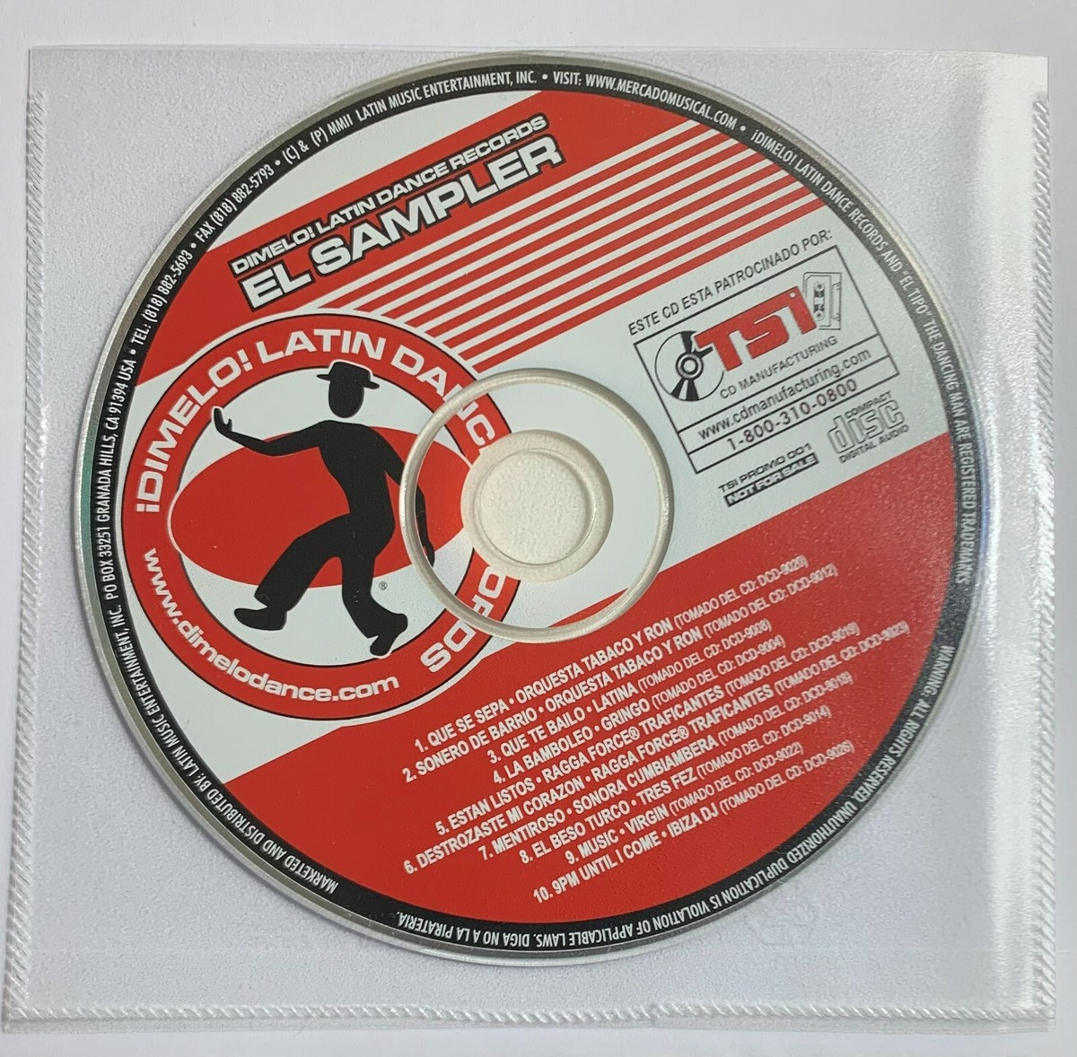 Dimelo! Latin Dance Records ** - El Sampler (CD, Album, Sampler