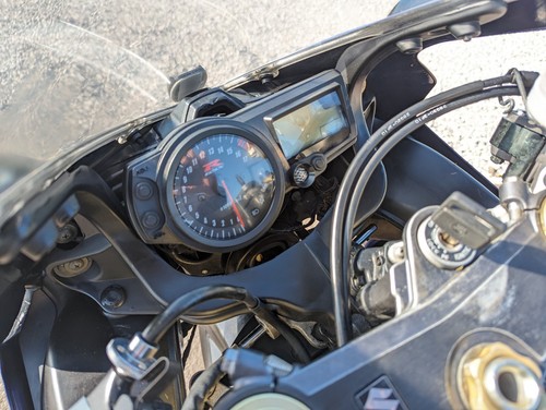 SUZUKI GSXR600 GSXR750 K4-K5 2004-05 FRONT SUBFRAME CLOCK BRACKET MIRROR STAY - Picture 18 of 21