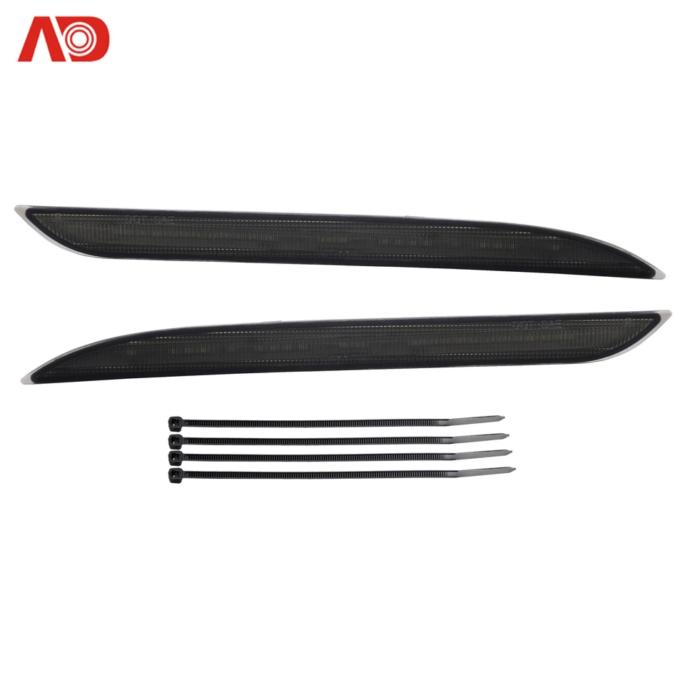 For 2015-2017 Ford Mustang LED Side Marker Bumper Reflector License Plate Light - Imagem 4 de 4