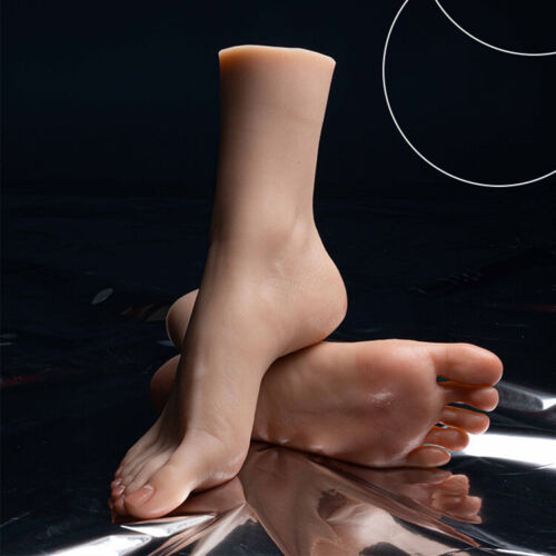 Silicone Foot Model Adult Female Feet Toes Can Be Fixed Display Model 22.5CM - Picture 1 of 7