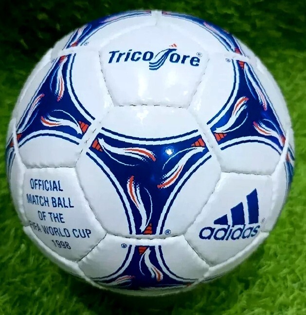 adidas Tricolore 1998 France Fifa World Cup Match Soccer Ball Size