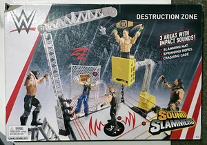 wwe sound slammers destruction zone playset