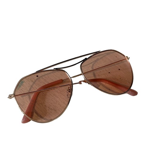 Aldo Women's Pink Sunglasses Aviator Metal Frame Sun Shades - Imagen 3 de 10