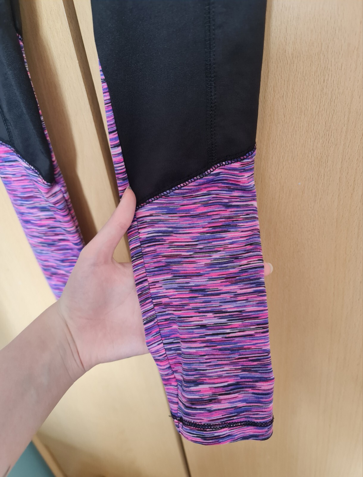 Champion performance size M exercise leggings bla… - image 3