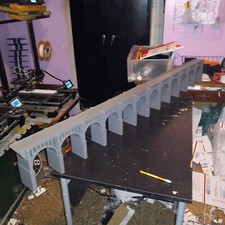 N Scale 2 Lane XL VERSION Bridge 60" Viaduct Bridge 3D Printed. WIDER TALLER
