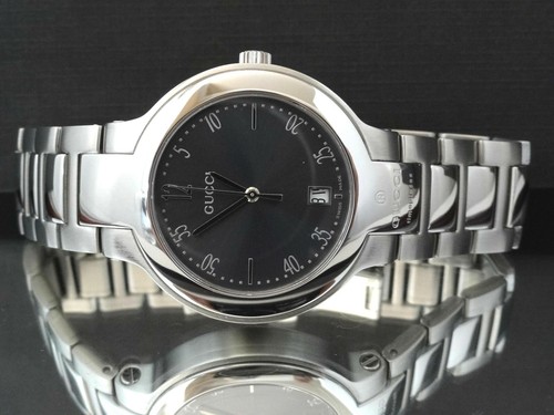 GUCCI 8900M Collection Silver Tone Gray 