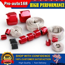 Universal Steel Braided Hose Engine Dress Up Kit Radiatorvacuumfueloil Line
