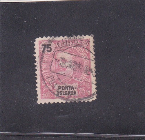 PONTA DELGADA / AZORES D. Carlos I 75 R. (1897) Used - 第 1/1 張圖片