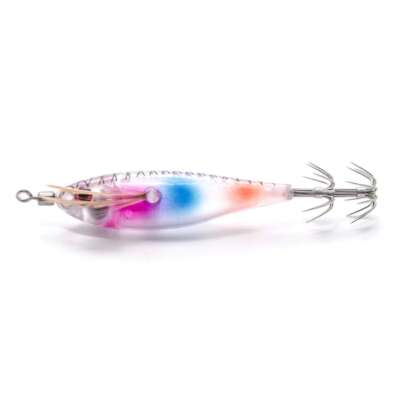 Super Rainbow Luminous Squid Hook Deep Glow Underwater Catch Fishing Lure NEW