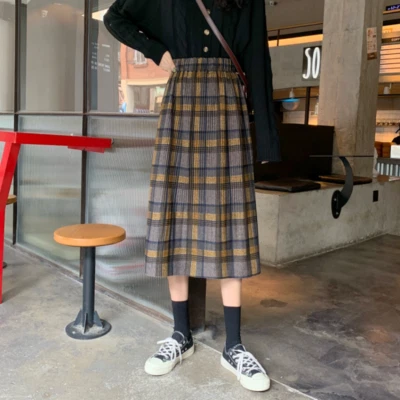 スカート MEDI STRAIN CHECK SKIRT MEDI STRAIN CHECK SKIRT