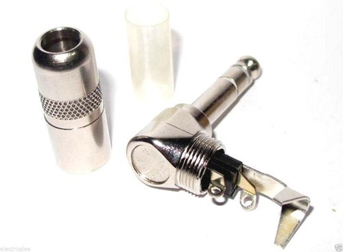 1pcs - Switchcraft 236 6.3mm Stereo 1/4" 3-Conductor Right Angle Plug - Picture 2 of 3