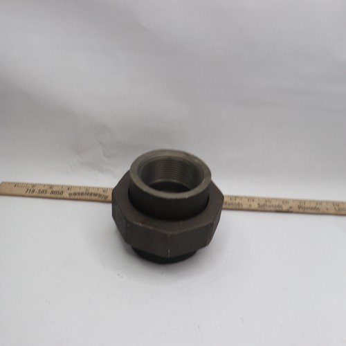 Union Fitting Pipe Malleable Iron Black Class 300 Female NPT 2 1/2"