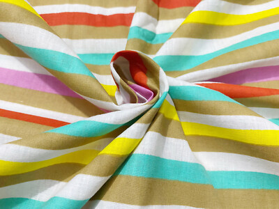 Indisch Baumwolle Multi Gestreifter Stoff Schneider Stoff Futter