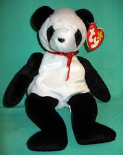 Fortune TY Beanie Baby Panda Teddy Bear MWMT Birthday December 6, 1997 4196
