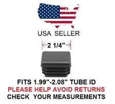 2 1/4 INCH SQUARE TUBING PLUG/END CAP 2 1/4" QUANTITY 8