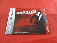 Driver 2 Advance Nintendo Game Boy Advance Instruction Manual Booklet