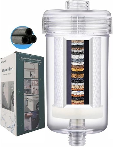 Efficacious Carbon Shower Filter System: 99.5% Chlorine & Sediment Removal