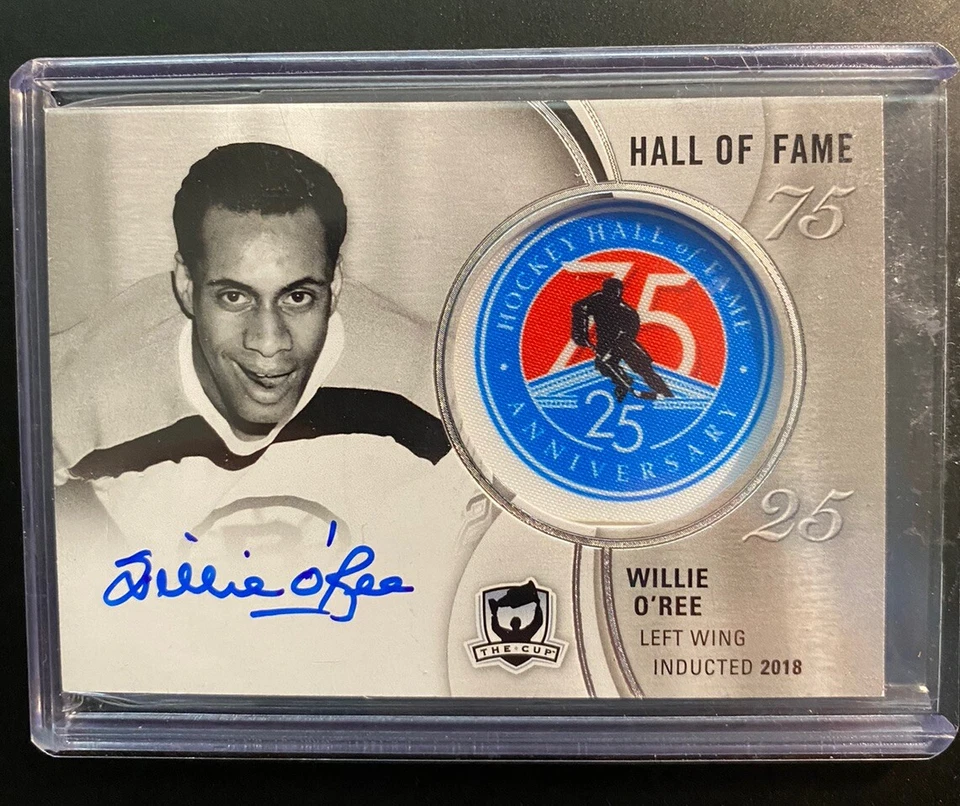 2018-19 Upper Deck The Cup - Hockey HOF 75th Anniversary Willie O'Ree Auto🔥🔥 - Image 3 of 3