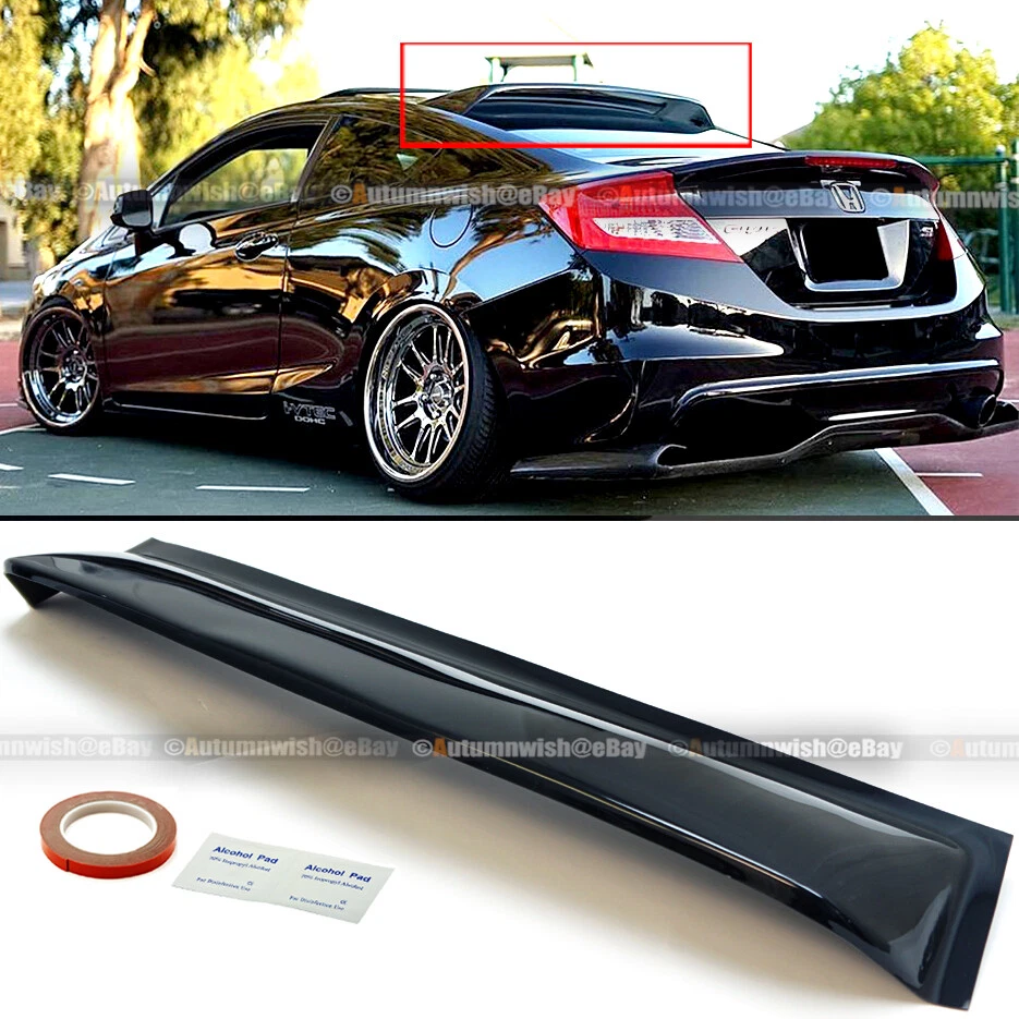 For 12 15 Civic 2dr Coupe Rear Window Roof Sun Rain Shade Vent