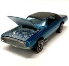 Hot Wheels Redline Custom T-bird 1967 Aqua Black Roof Sweet 16 Made In Hong Kong