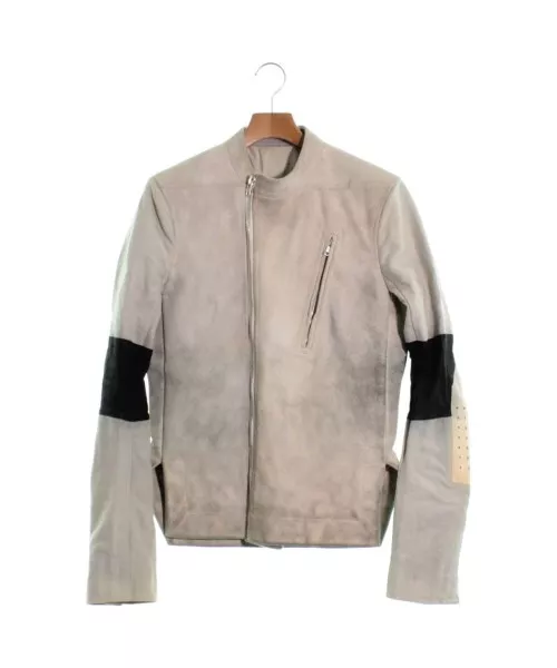 Rick Owens Riders Jacket BeigexBlack 48(Approx. L) 2200299025014