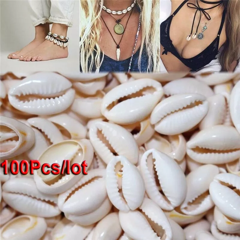 50/100pcs Cowrie Beads Sea Shell Beads Sliced Shells Large 1.6-2cm Slices  Cowrie Beads Cowry Shell Cowrie Shell Sea Shell Craft