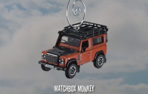 Land Rover Defender 90 Adventure Phoenix Orange Christmas Ornament 1/76 Wagon - Picture 3 of 8