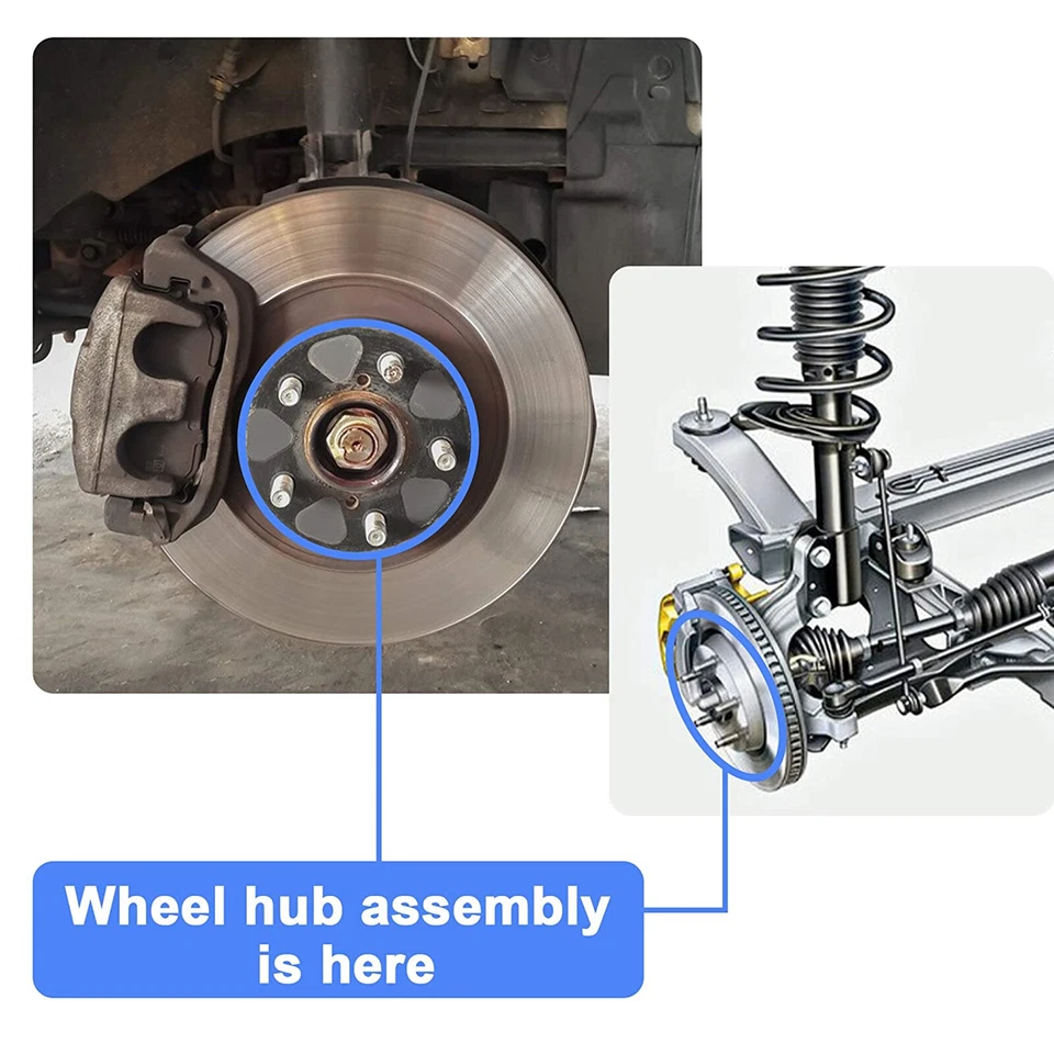 VILOBOS 2PC Front Wheel Hub Bearing Cadillac Chevrolet GMC 4WD AWD 515096 w/ ABS - Image 4 of 4