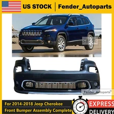 Front Bumper Cover Grille Complete Assembly Fits 2014-2018 Jeep Cherokee