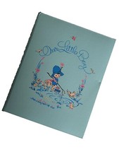 Vintage 1968 C R Gibson Our Little Boy Baby Remembrance Book