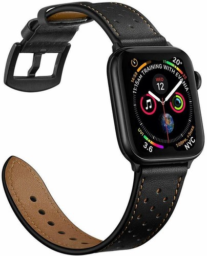 Para Apple Watch Série se 3/4/5/6 38/40/42/44mm Pulseira De Couro Genuíno  Faixa de pulso | eBay