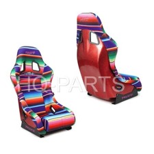 Nrg Prisma Fixed Red Back Bucket Racing Seat Frp-303ultra-mexicali Serape Medium