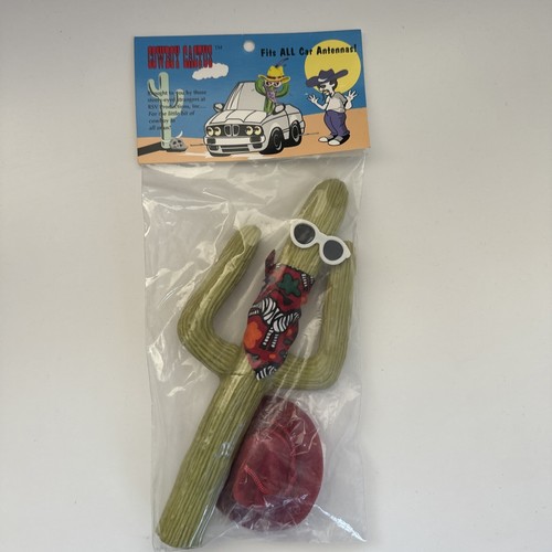 Vintage Cowboy Cactus Antenna Topper Car Decor 80s 90s NOS Bandana Rubber NEW eBay