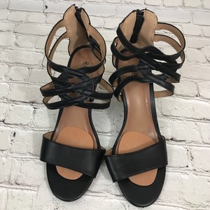 black block heel gladiator sandals